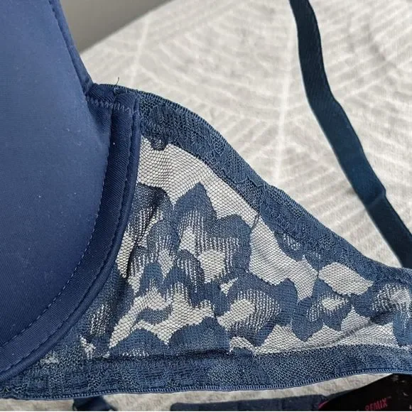 LA SENZA Remix navy padded bra 36C B002 - Picture 3 of 7